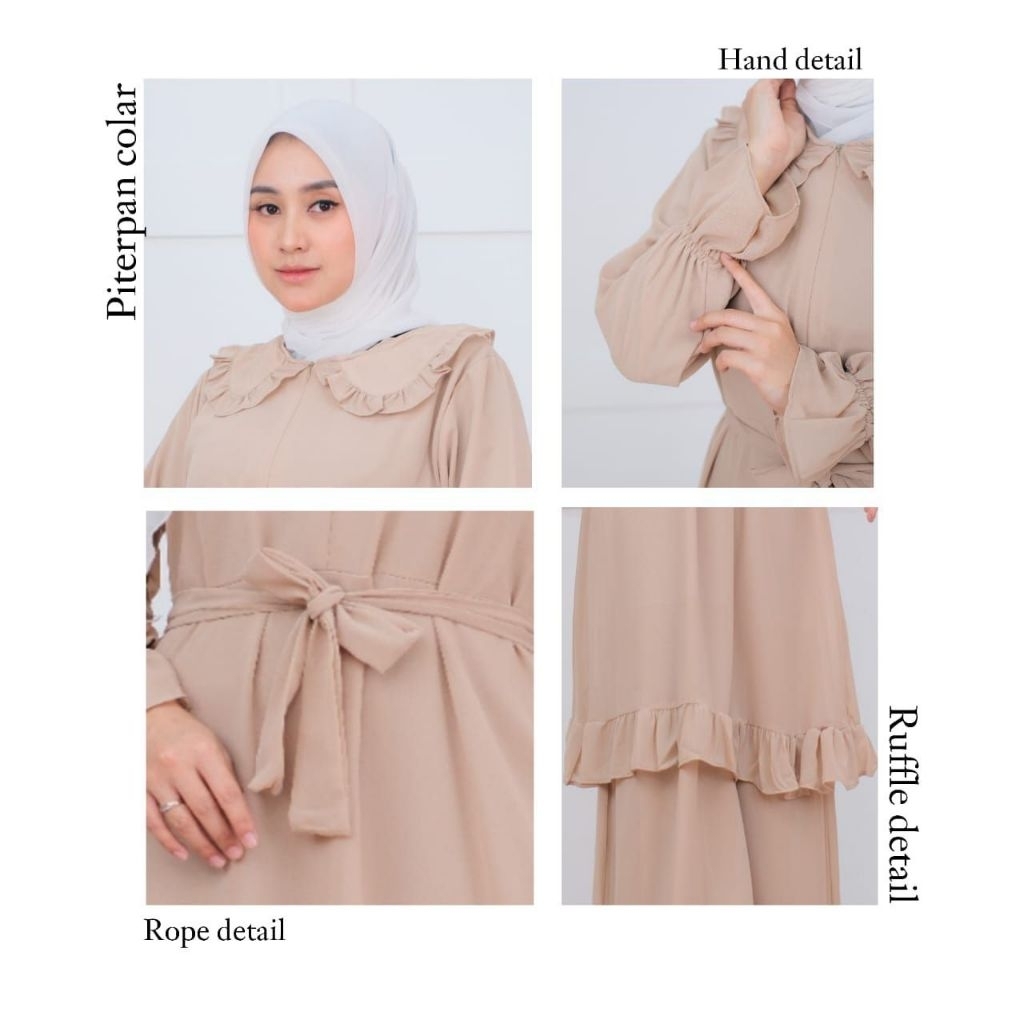 Zyla Dress Mewah Muslim Wanita | Zyla Dress Anak Perempuan Remaja Casual, Elegan, Mewah Dan Simple