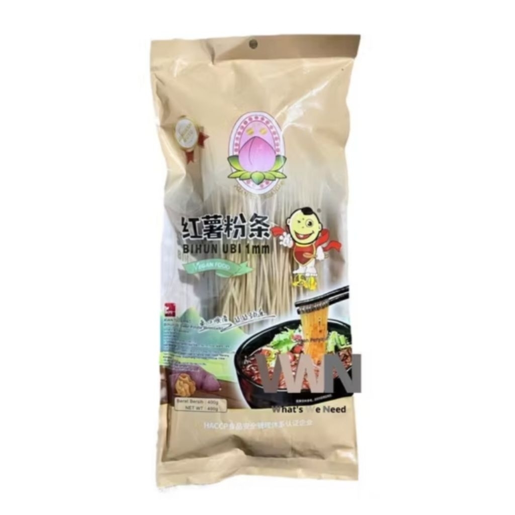 

Sweet Potato Vermicelli Uk. 1mm " Xian Tou Brand " / Japchae / Bihun Ubi Kenyal