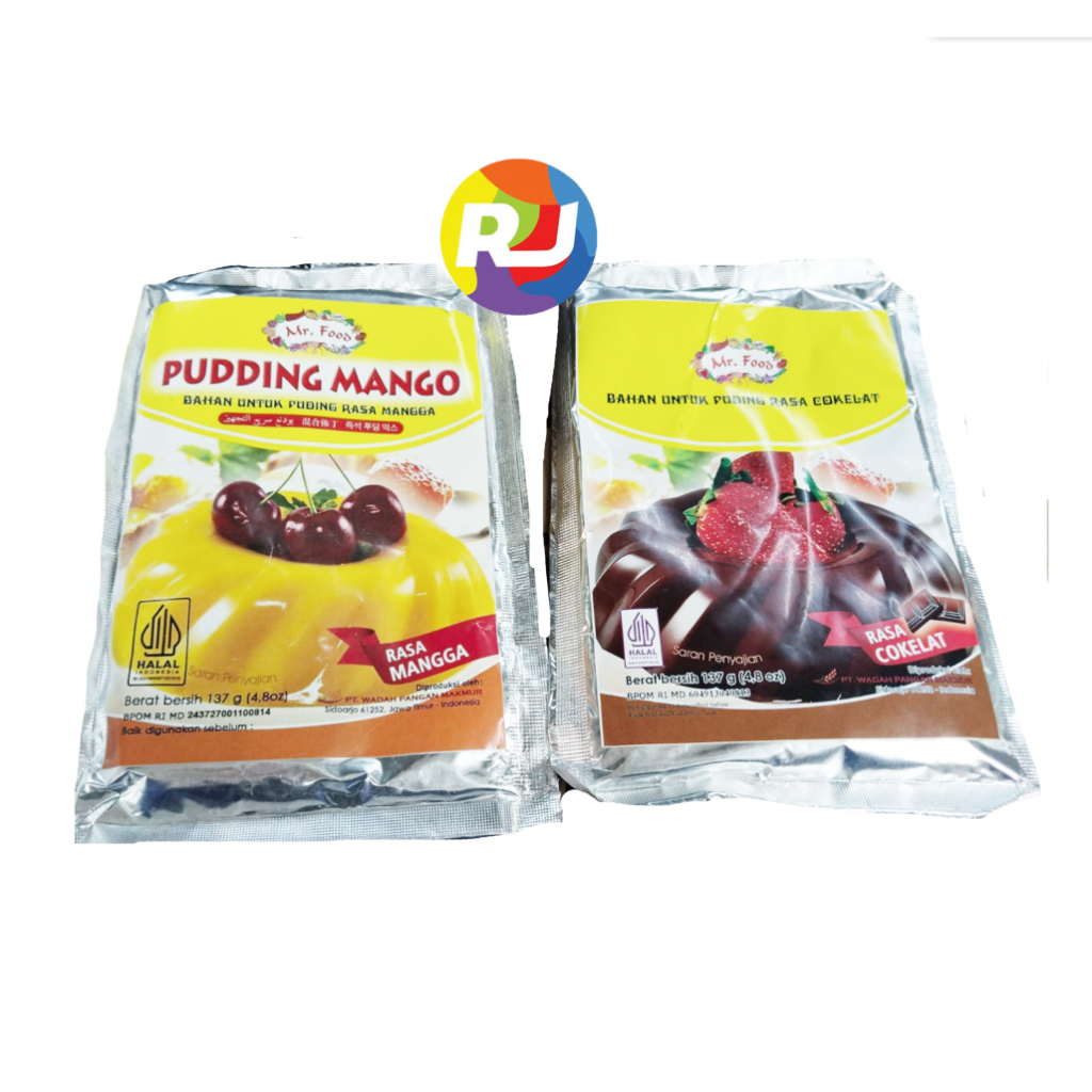

Mr Food Bahan Puding Mix 137gr - Coklat Chocolate / Mango Mangga