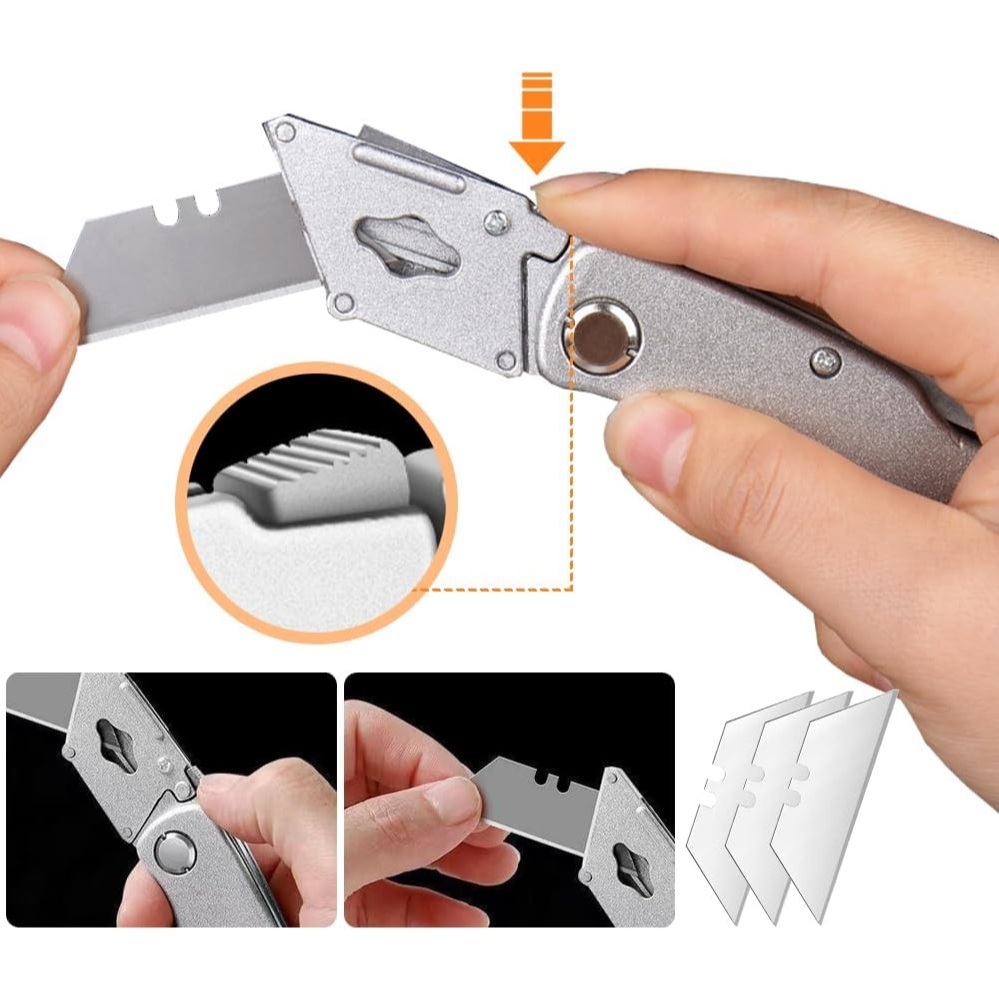 BESTTOOLS Pisau Cutter Lipat / Foldable Knife / Folding Cutter Multifungsi