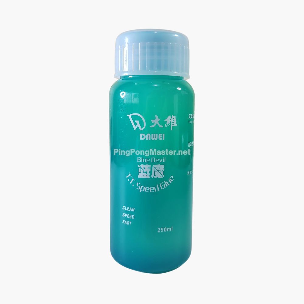 Dawei Blue Devil Speed Glue 250ml - Lem Karet Pingpong Kayu Bet Tenis Meja