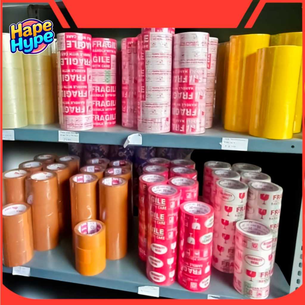 

lakban fragile dan coklat 90 yard 45mm silahkan diorder random daimaru dan nachi kualitas sama