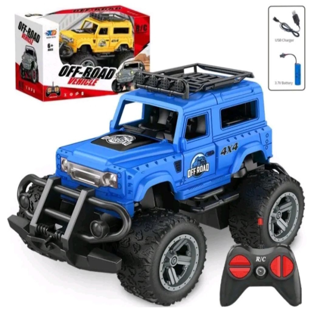MAINAN ANAK MOBIL JEEP RC REMOT KONTROL BATREI PLASTIK BOX