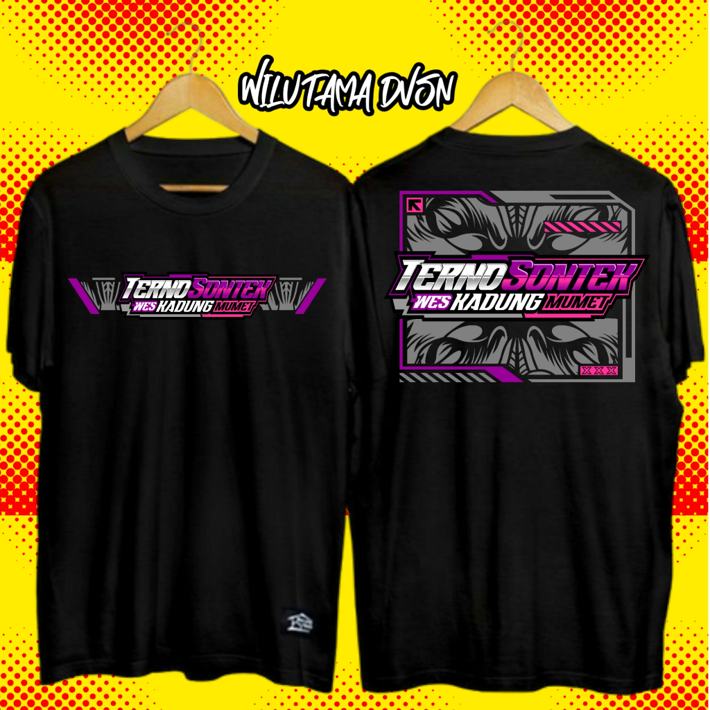 Kaos TERNO SONTEK Wes kadung mumet Baju Distro Kata Kata Keren racing Combed