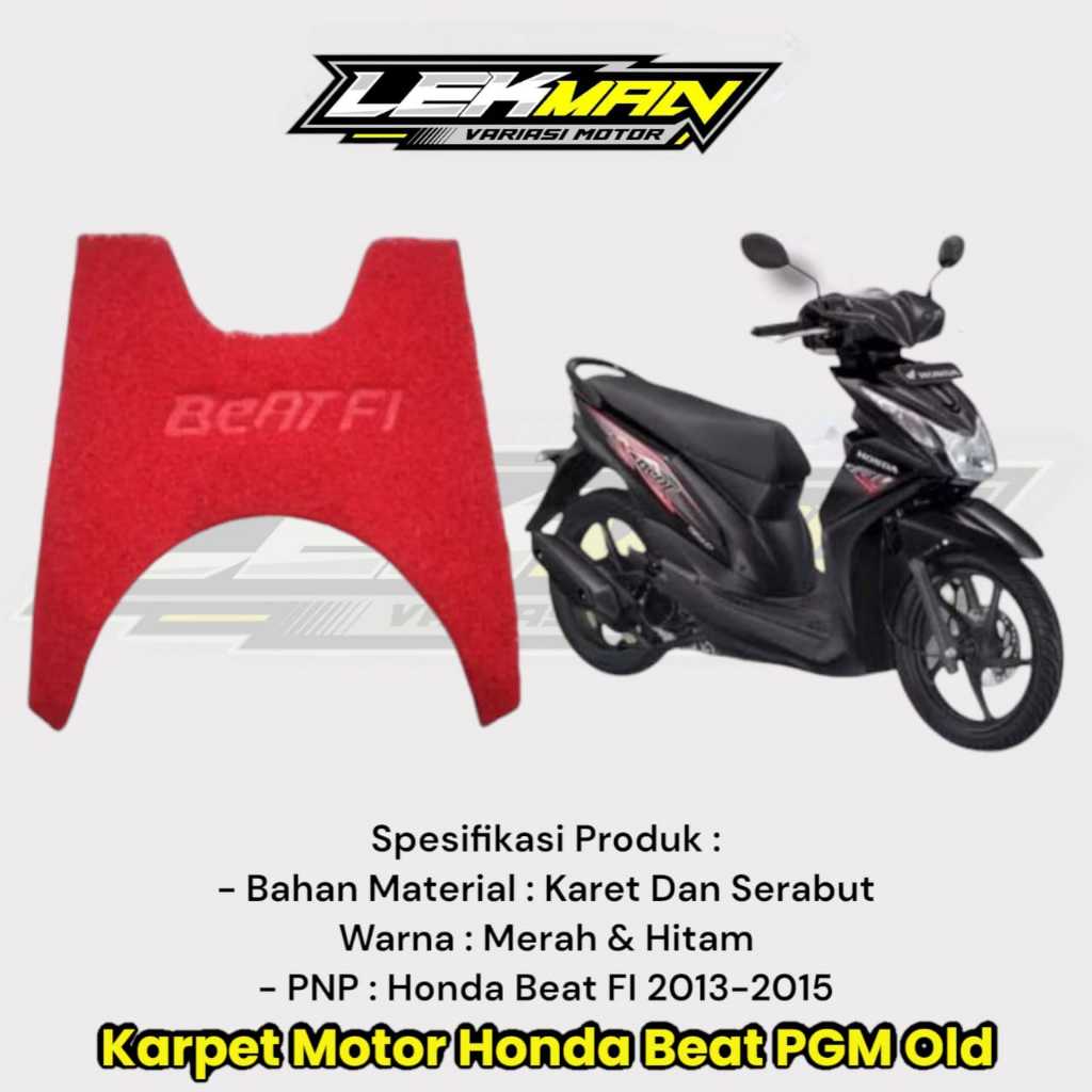 Karpet Motor Beat Karpet Motor Beat Fi Old Keset Motor Beat Fi Old 2013 - 2015 Tebal dan Berkualitas