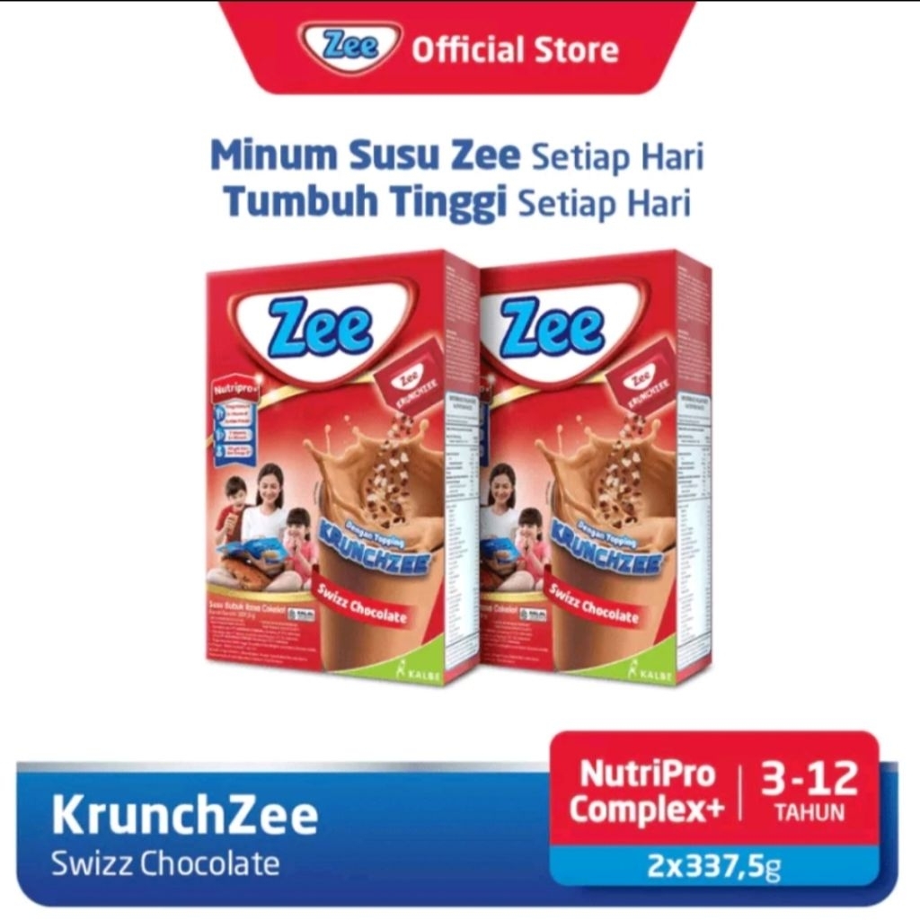 

Zee •| 2 Box Zee Coklat 340gr •| Nutrisi untuk usia 3-12 tahun
