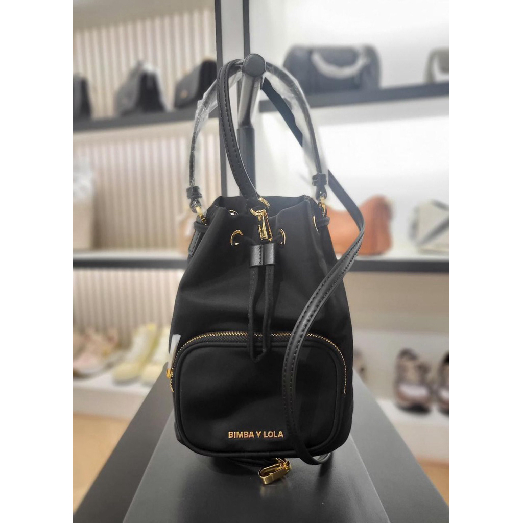 Ready Bimba nylon drawstring bag black