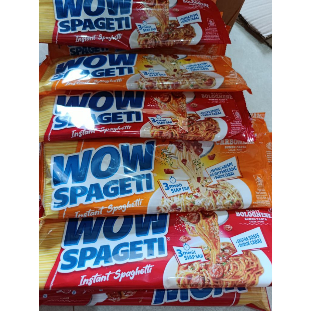 

Wow Spaghetti ada 3 varian murah meriah
