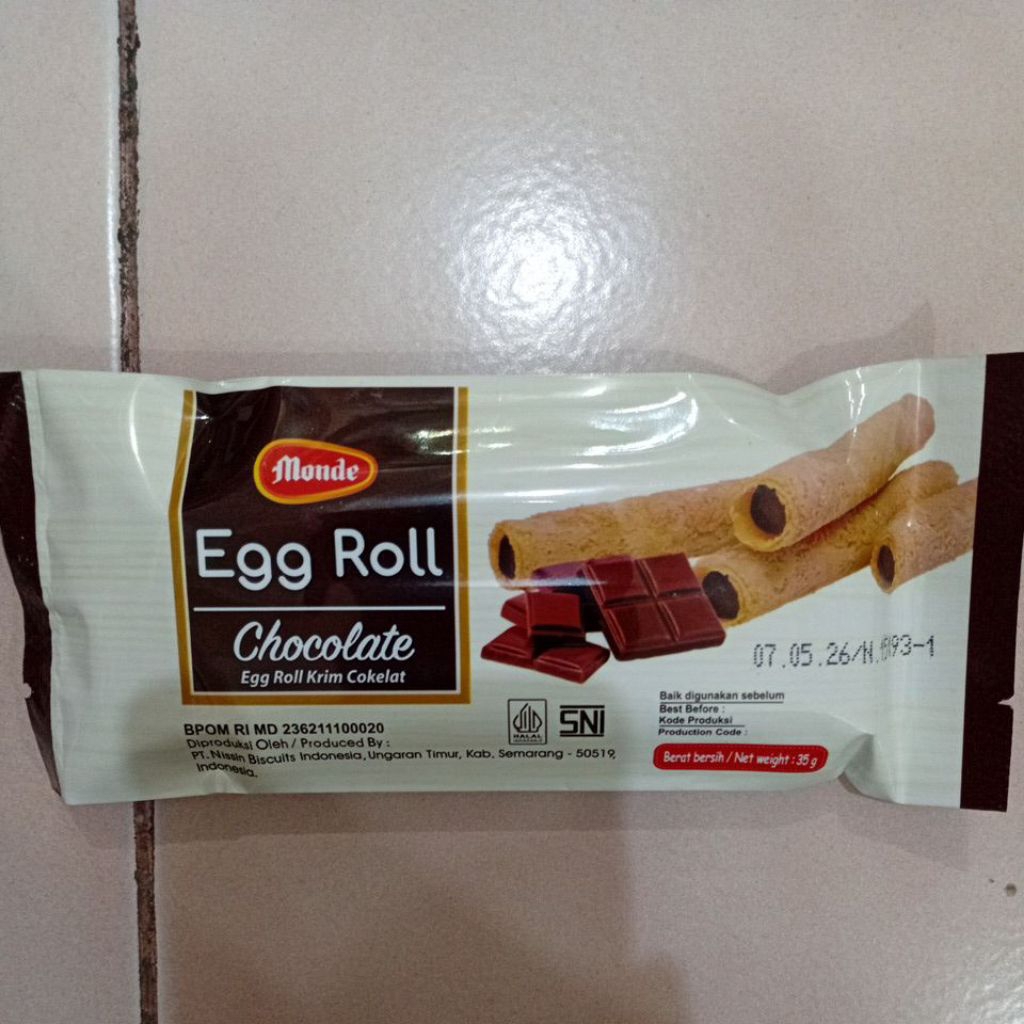 

Monde Egg Roll Coklat Ecer 35 Gr