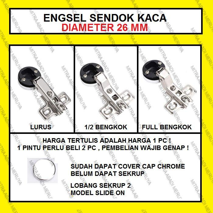 Engsel Sendok Kaca Engsel Lemari Kaca Chrome Etalase Kaca Engsel Kaca
