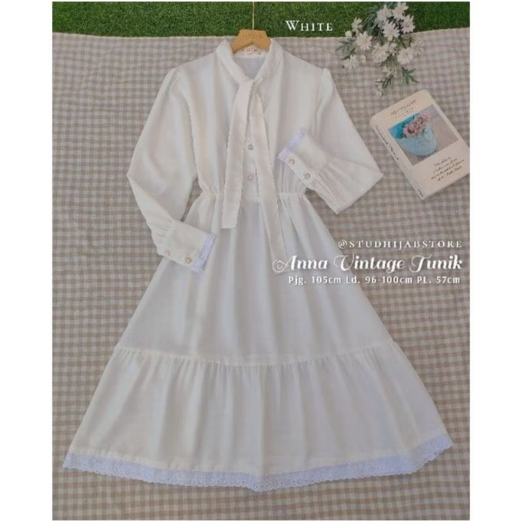 ANNA VINTAGE TUNIK/Tunik modern/Tunik Korean Style/Termurah Kualitas premium