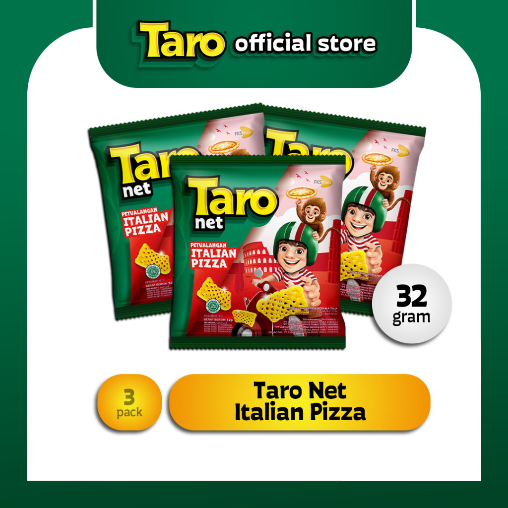 

TARO Net Italian Pizza 32g 3 pcs Snack Ringan