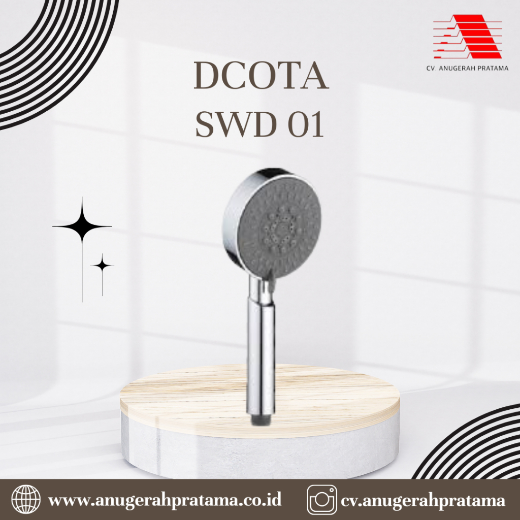 DCOTA SWD 01 Hand Shower Mandi Spray 5 Mode Pancuran Sprayer 1/2"