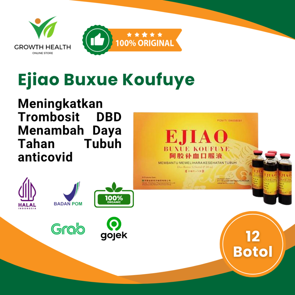 Ejiao Buxue Koufuye Meningkatkan Trombosit  DBD Menambah Daya Tahan Tubuh anticovid 1 Box