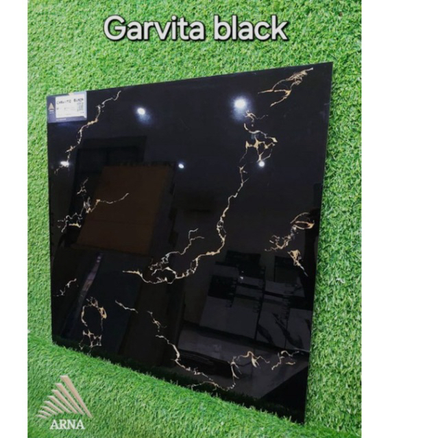 Granite lantai Arna 60x60cm Garvita black