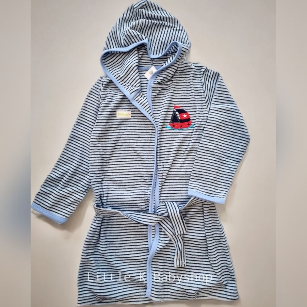 Kimono Handuk Anak Boat Stripes / Kimono Handuk Anak Laki-Laki / Kimono Renang Anak
