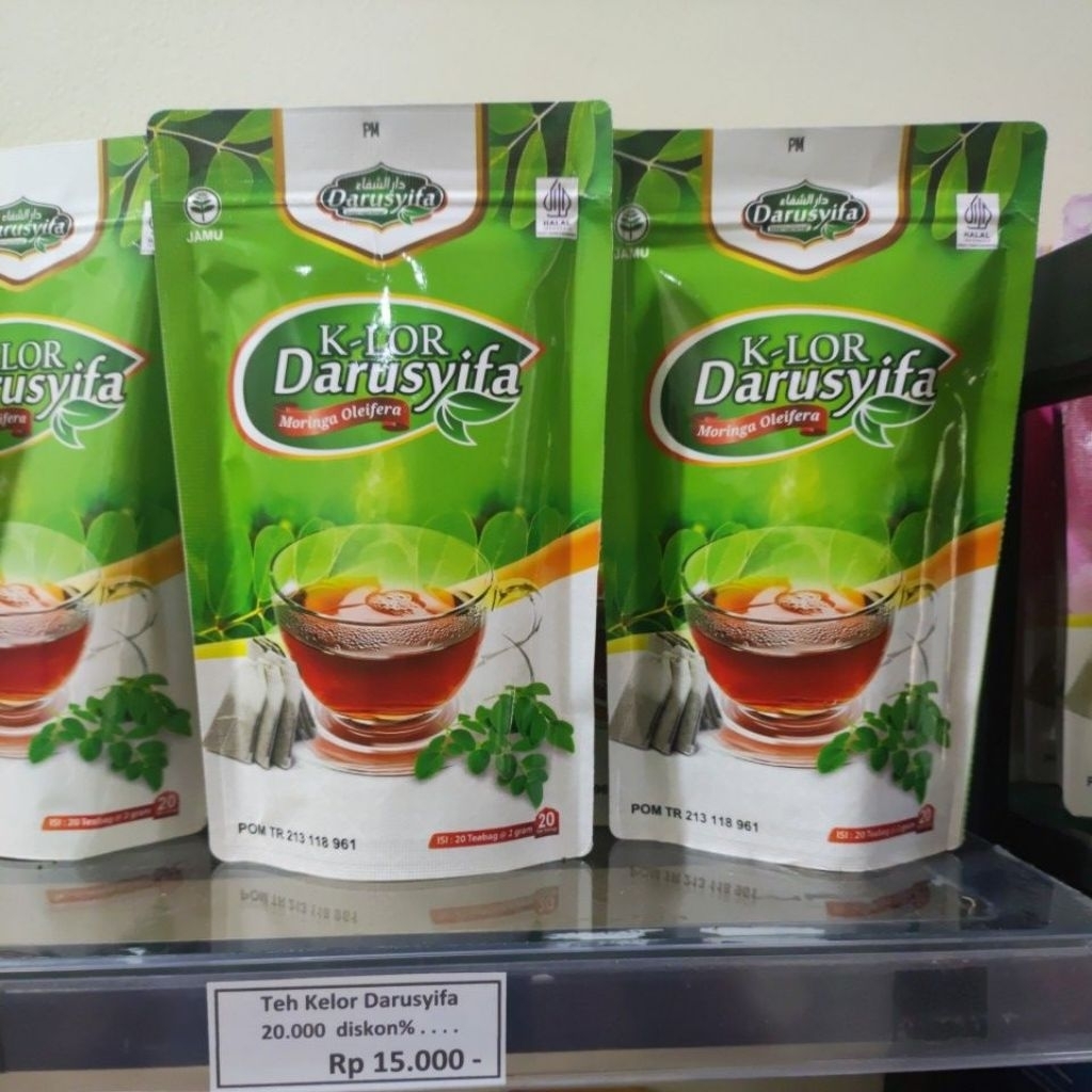 

Teh Kelor Darusyifa isi 20 Celup