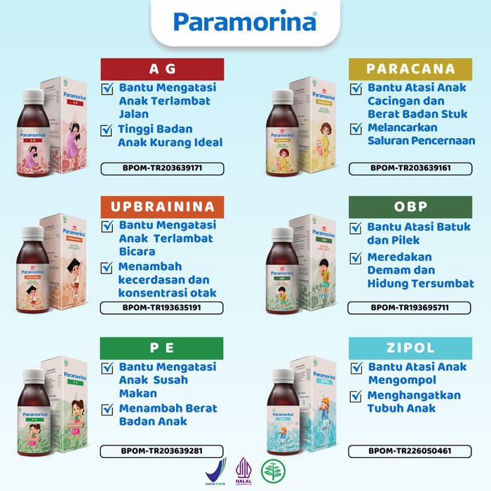 

Nycyta Home All Varian Paramorina 100% Original (Lancar Bicara, Lahap Makan, Lancar Jalan,