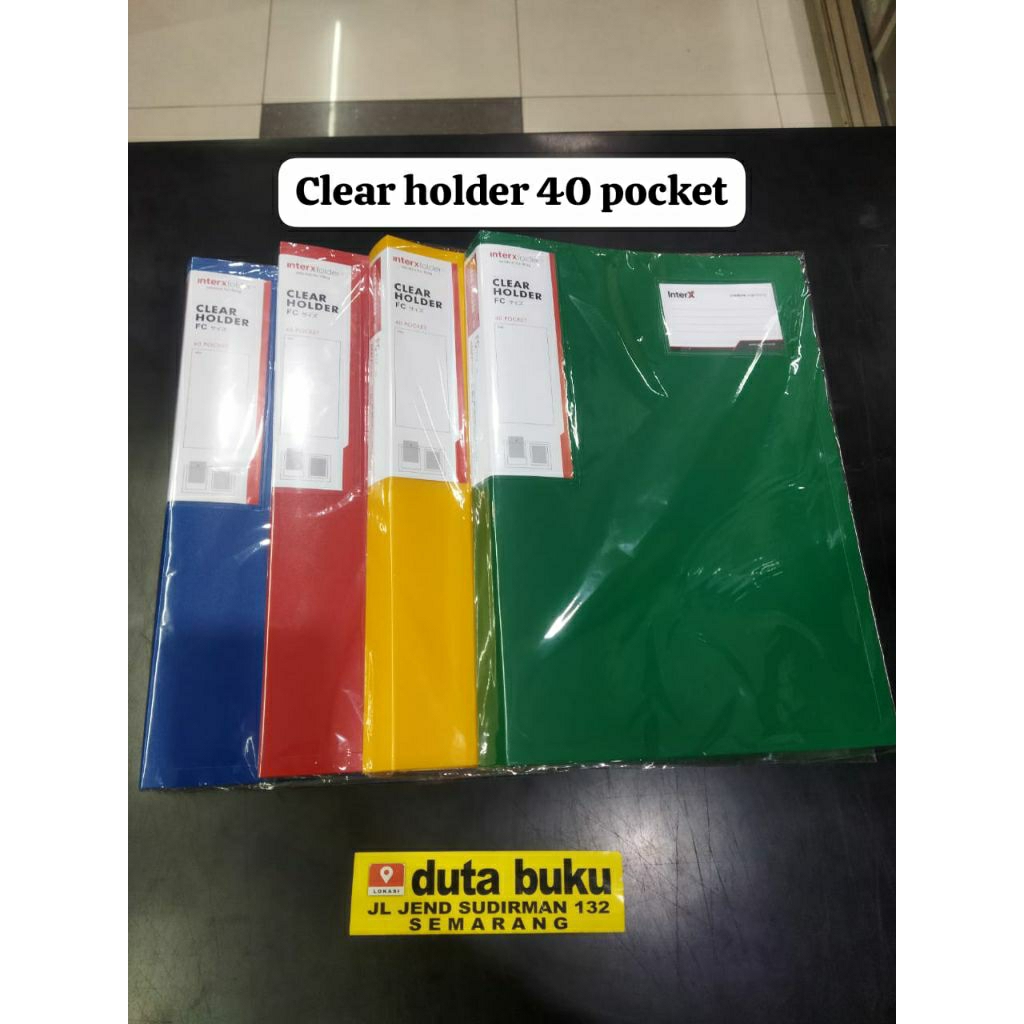 

Inter X Clear Holder Folio FC 40 Pocket / Dokumen Keeper / Display Album