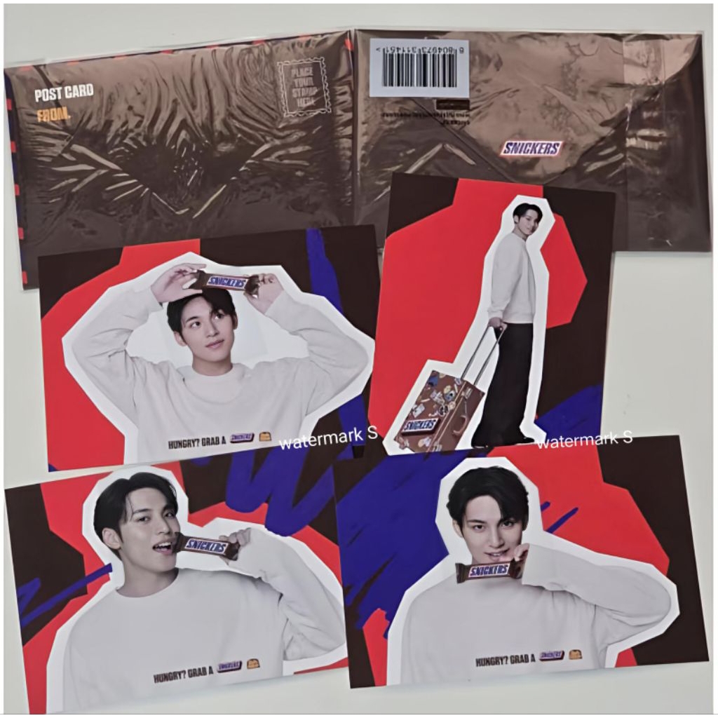 [OFFICIAL SEALED] LIMITED Postcard Mingyu Seventeen Lotte Mart Snickers
