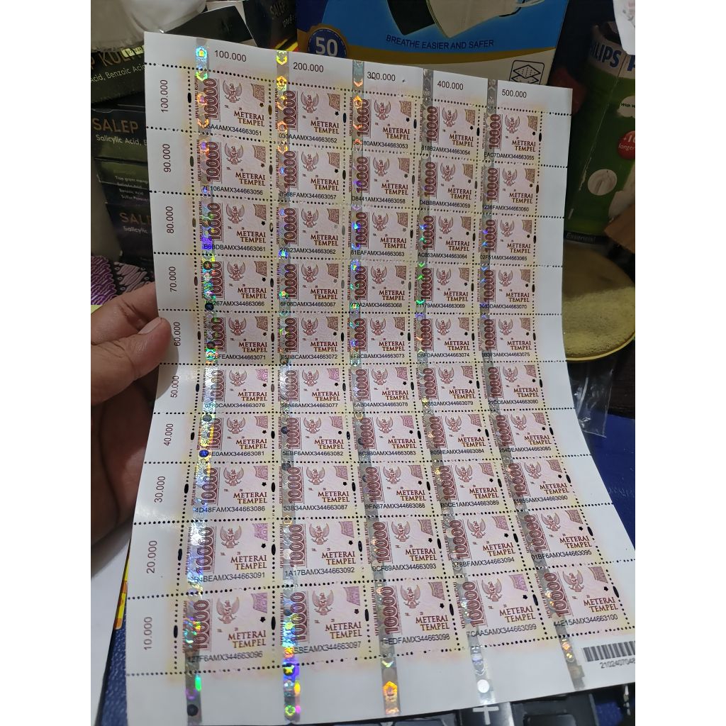 

ASLI 100% DARI KANTOR POS(1 PCS) METERAI TEMPEL