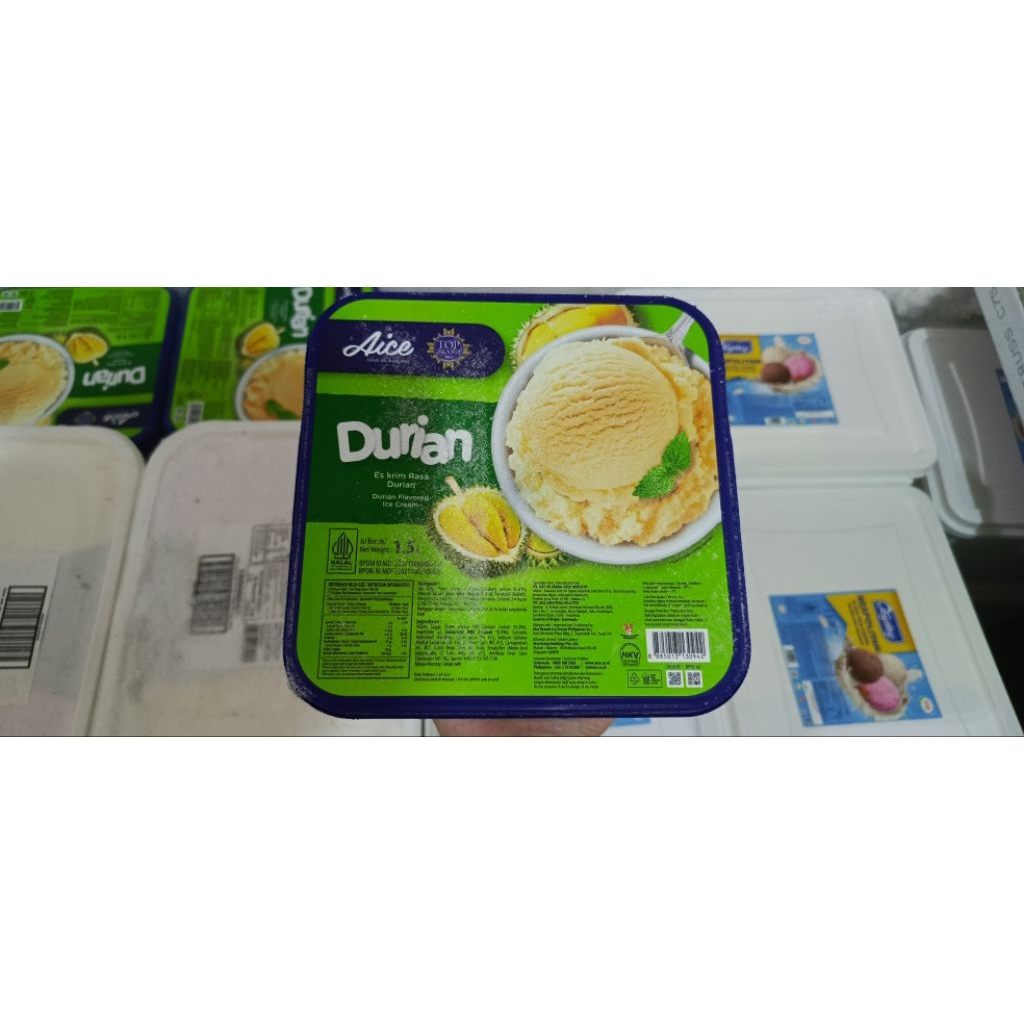

aice ice cream durian 1,5 liter eskrim duren murah bekasi ice cream durian