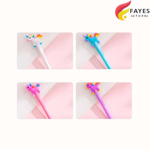 

FAYES COD Pena Lucu Karakter Pony Unicorn LED / Alat Tulis LED Perlengkapan Sekolah Produk Import U09
