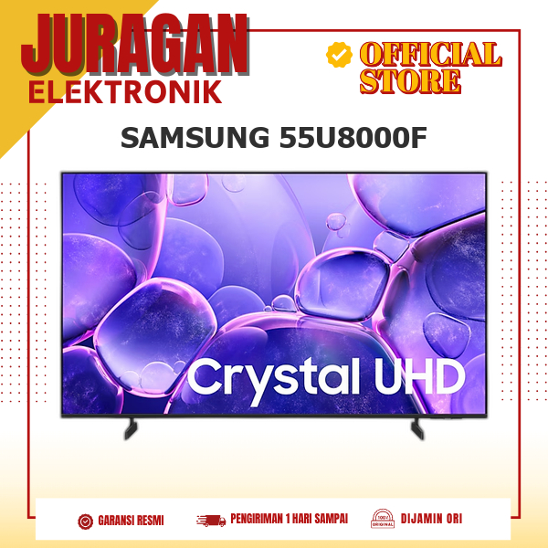 SAMSUNG 55U8000F SMART GOOGLE TV 55 INCH CRYSTAL 4K UHD Q-SYMPHONY DOLBY ATMOS UA55U8000FKXXD UA55U8