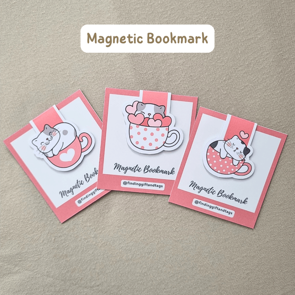 

Magnetic Bookmark - Pembatas Buku Magnet Set isi 3