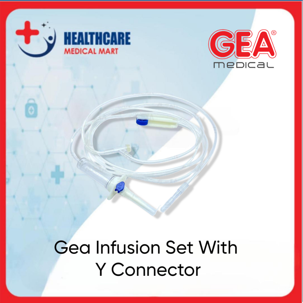ECER-Infus Set Type Y GEA Dewasa / Selang Infus / Infusion Set With Y Connector Adult