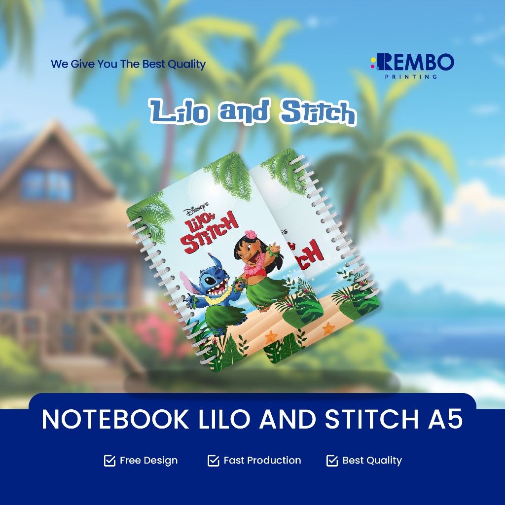 

NOTEBOOK MINI EDISI LILO AND STITCH A5 / BUKU CATATAN LILO AND STITCH / BUKU TULIS RING / LILO AND STITCH(NOT OFFICIAL)