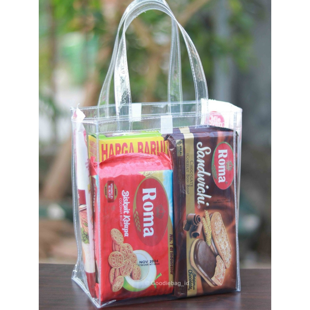 

Tas Souvenir P20xL13xT25 Goodie Bag Mika Bening Transparan