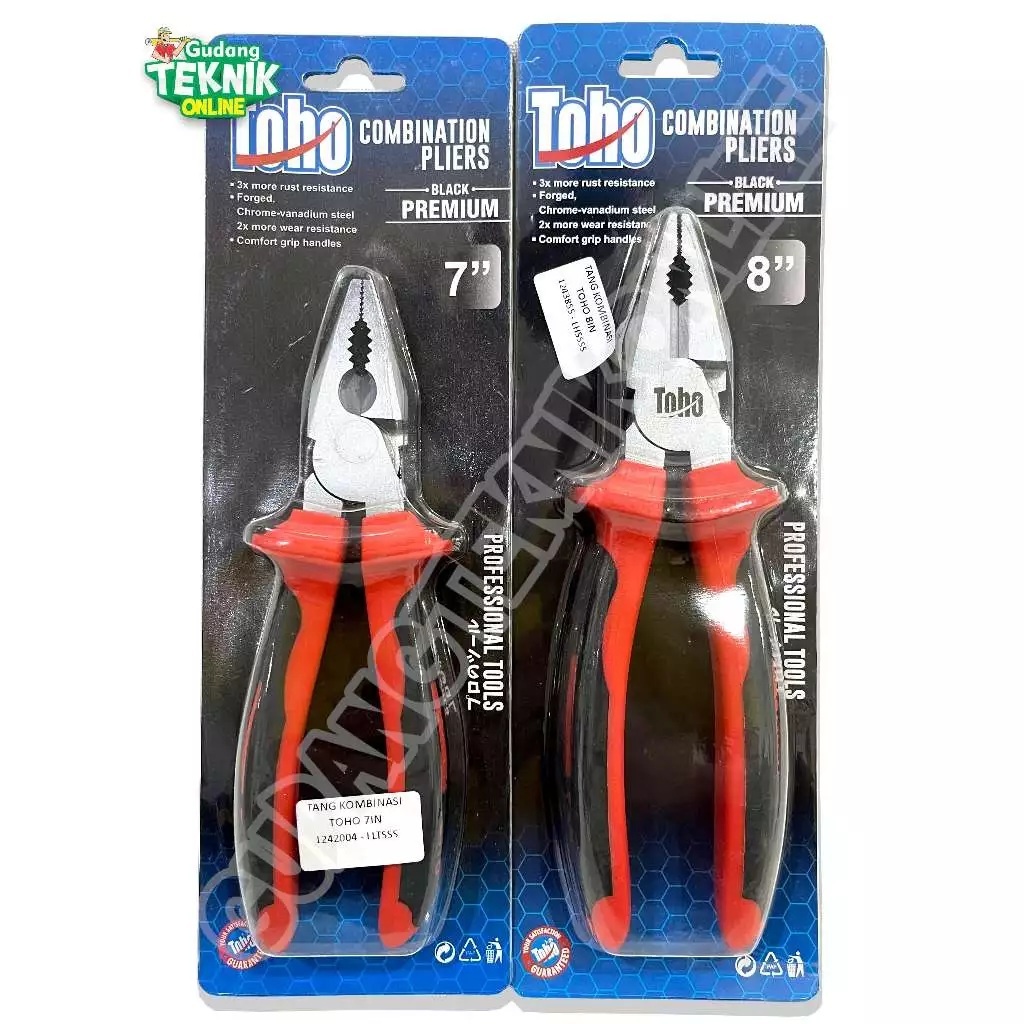 TOHO Tang Kombinasi 7" 8" TOHO / Tang Kombinasi Penjepit Pemotong 7 8 Inch Multifungsi Combination P