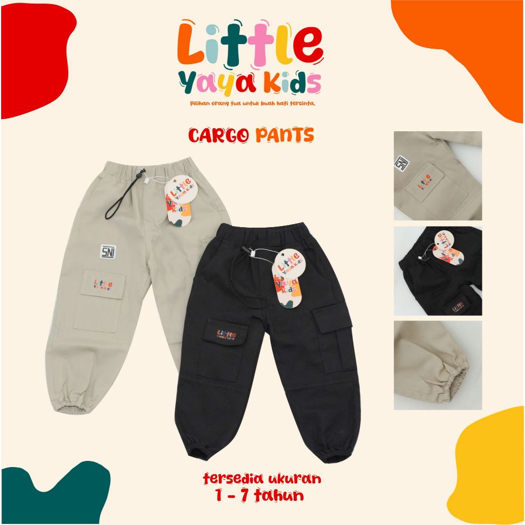 Little Yaya Kids Cargo Pants Anak