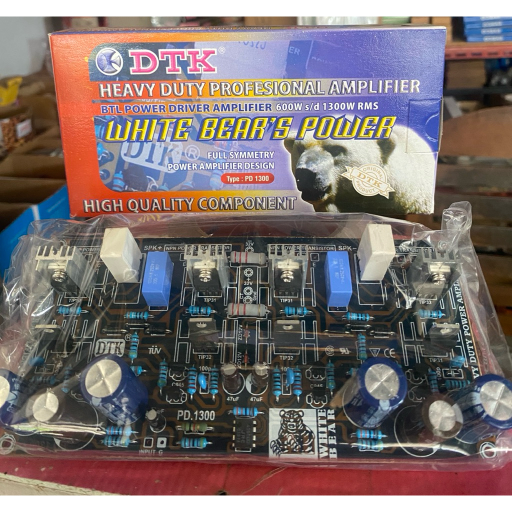 DTK WHITE BEAR PD 1300 - BTL Power Driver Amplifier
