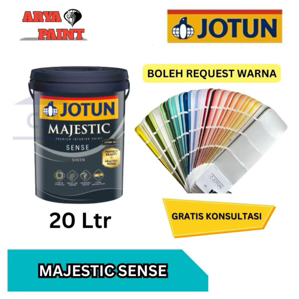 JOTUN Majestic SENSE - 20 L (Bisa Request Warna PAINT & Custom Warna Cat) CAT TEMBOK INTERIOR JOTUN