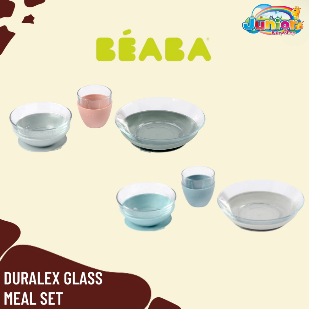 Beaba Duralex Glass Meal Set - Piring Makan Anak