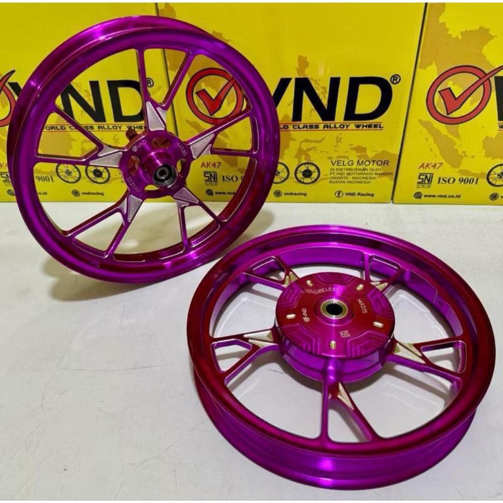 Velg racing VND ak 47 Mio m3 Mio Z Fino 125 X-Ride 125 ukuran 185/215 ring 14 velg vnd