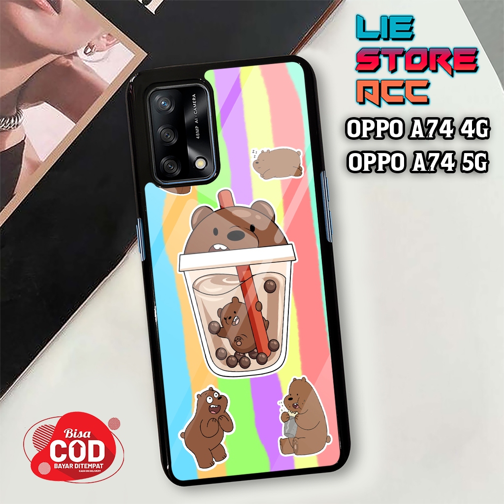 liestore_acc Case OPPO A74 4G / OPPO A74 5G Motif [ BOBA ] Hp Glossy Casing Hardcase Softcase Bisa c