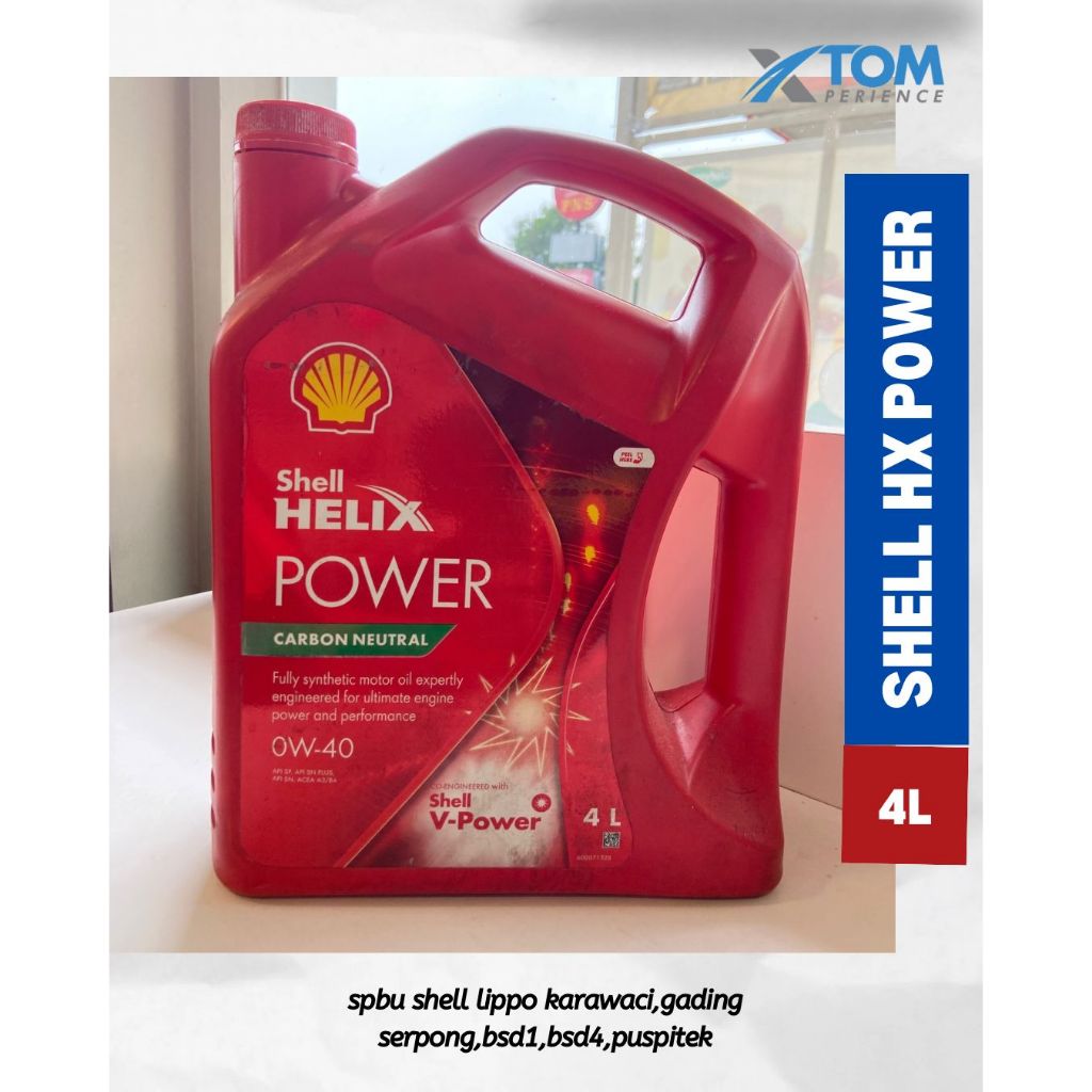 SHELL HELIX POWER 0W-40 4 LITER