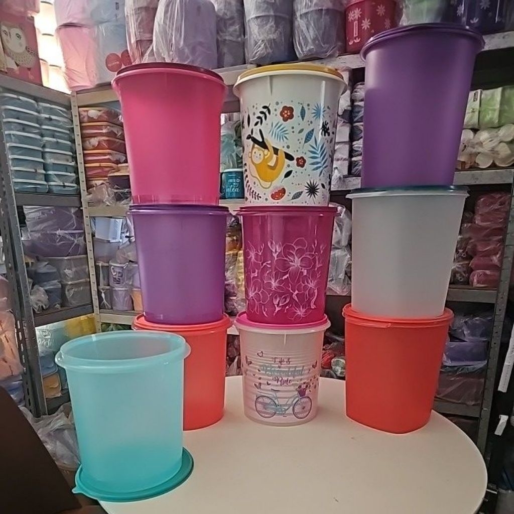 Tupperware toples kerupuk giant can 8.4l maxi can 10l jumbl kedap udara