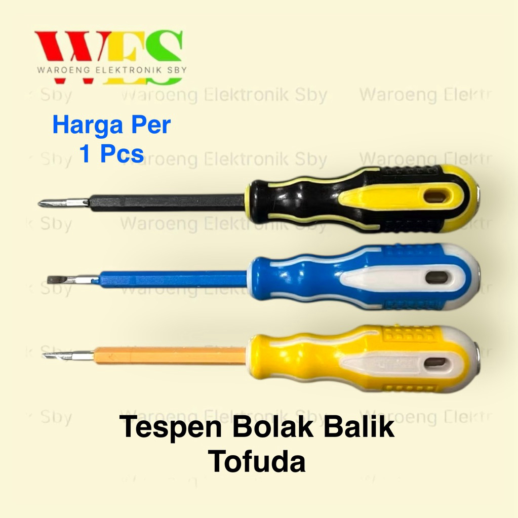 TESPEN BOLAK BALIK TOFUDA | TESPEN USA BOLAK BALIK | WARNA RANDOM | OBENG TESPEN BOLAK BALIK MURAH