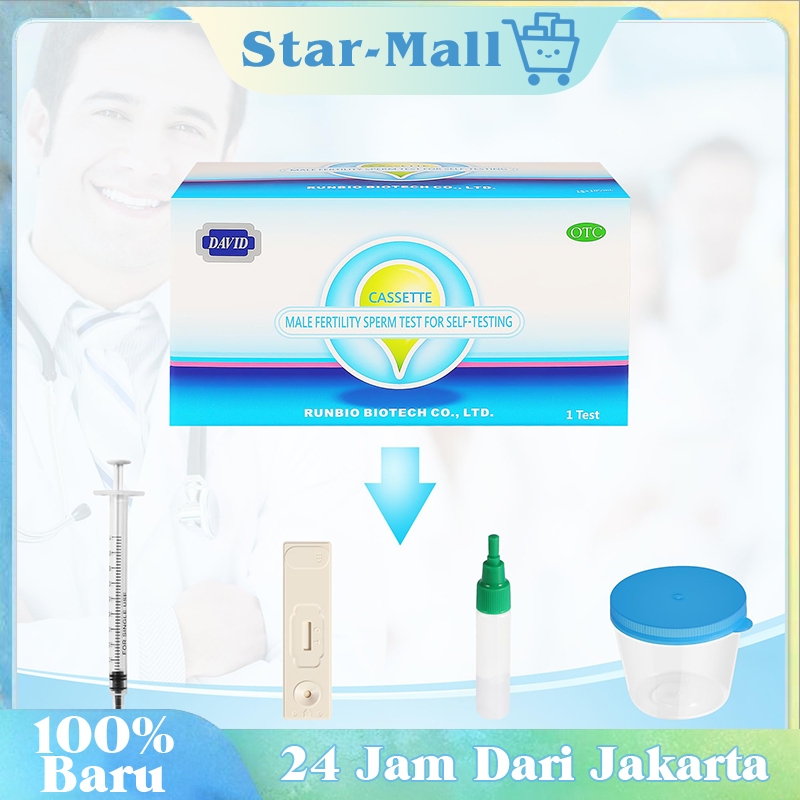 1Set Alat Cek Sperma Pria / Tes Kesuburan Test Pria Tepat 99%