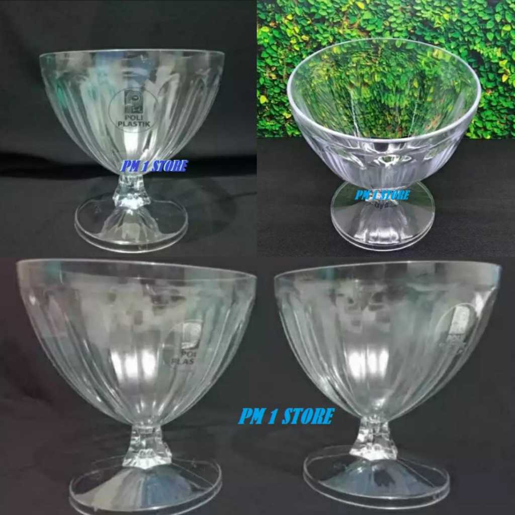 12 pcs gelas es teler/gelas es cream/gelas es buah plastik mika