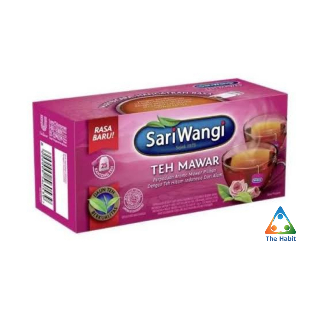 

(The Habit) Sariwangi Teh Mawar Celup Isi 25
