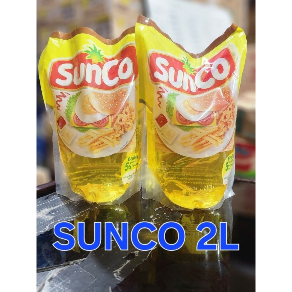 

minyak goreng sunco 2liter isi 3pcs dan 6pcs(cek varian) koli MAX 2DUS