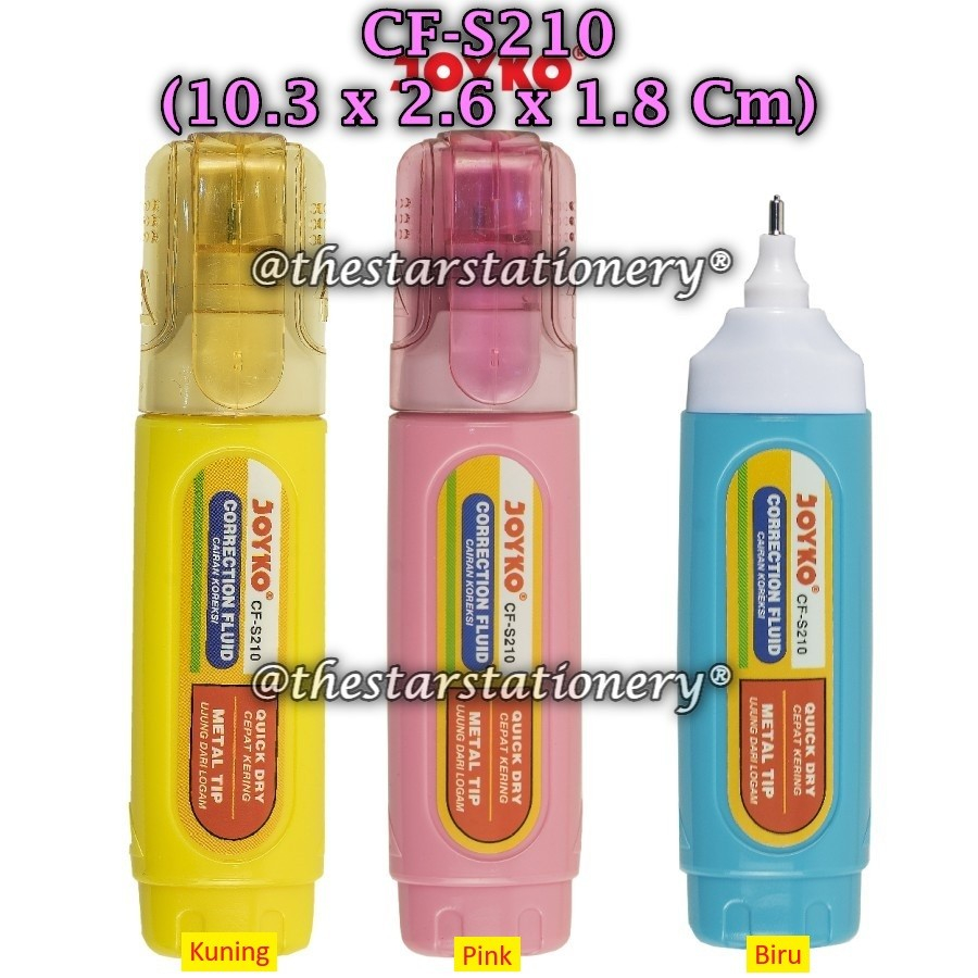 

(1 Biji) Correction Fluid JOYKO CF-S210 Cairan Koreksi Penghapus Cair Joyko CF-S210 (1 Biji)