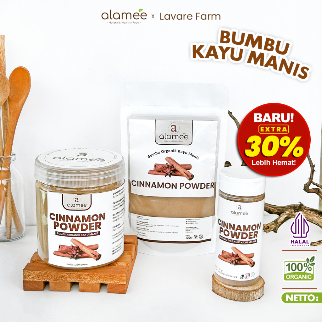 

Kayu Manis Bubuk Cinnamon Powder kayumanis Murni Asli Tanpa Campuran Bumbu Organik toples praktis