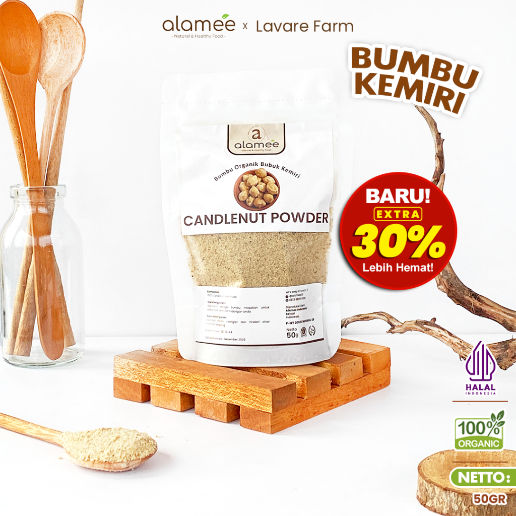 

Kemiri Bubuk Candlenut Powder Bumbu Dapur Organik Masak Rempah Rimpang Murni Asli Tanpa Campuran 50gram