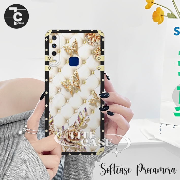 Silikon lentur Hp VIVO Y12 Y12I Y15 Y17 Y19 Y30 Y30I Y50 Fashion Case Motif Walpaper bingkai keren a
